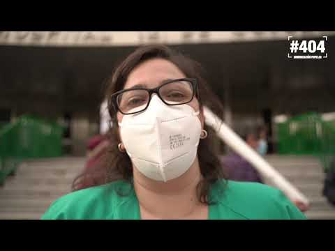 Sanitarios madrileños se concentran contra la apertura del hospital Isabel Zendal