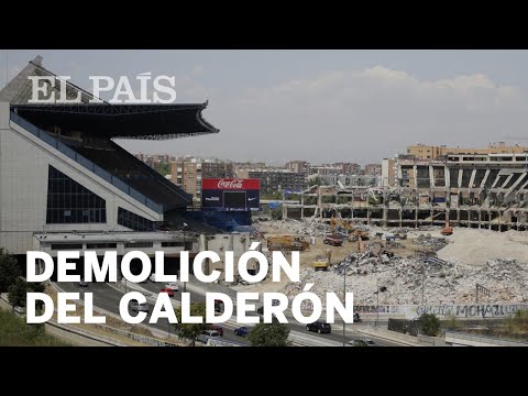 TIMELAPSE de la DEMOLICIÓN del estadio Vicente Calderón