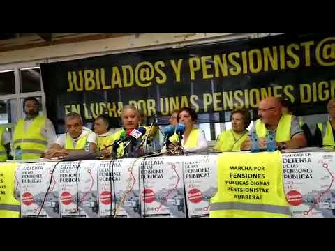 20190910 Rueda de Prensa de la Marcha Pensionista Bilbao-Madrid 02