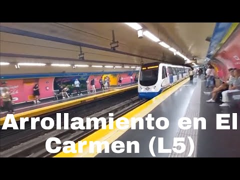 Arrollamiento en la estación de Metro El Carmen | 7-5-23 por la mañana