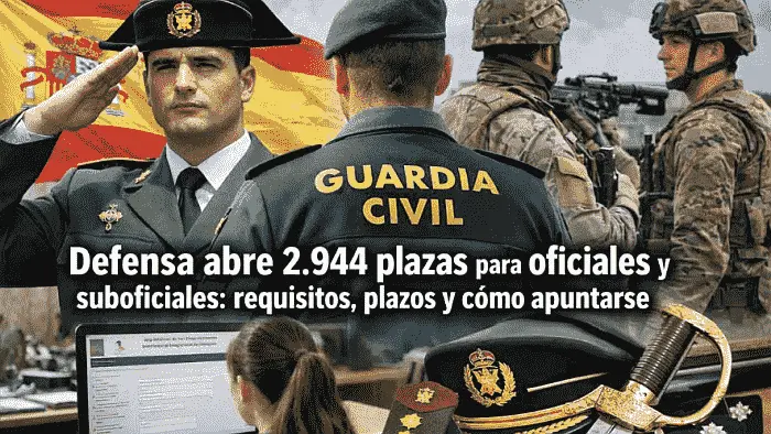 plazas para oficiales y suboficiales